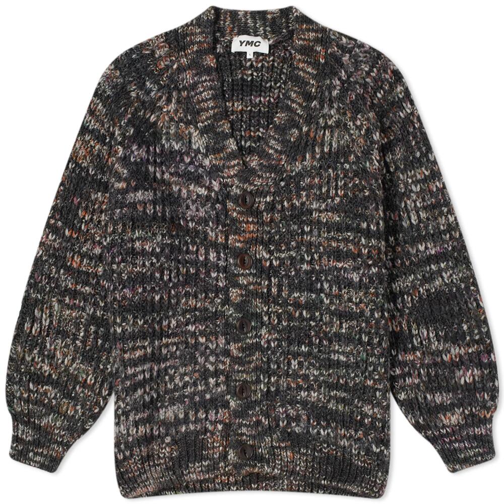 YMC Men's Kurt Cardigan in Black Multi Cover