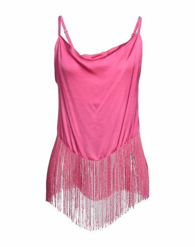 Kaos Jeans Woman Top Fuchsia Viscose Cover