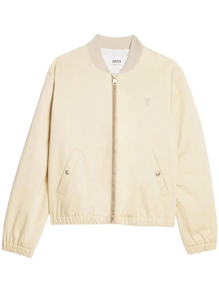 AMI Paris Ami de Coeur bomber jacket - Neutrals Cover