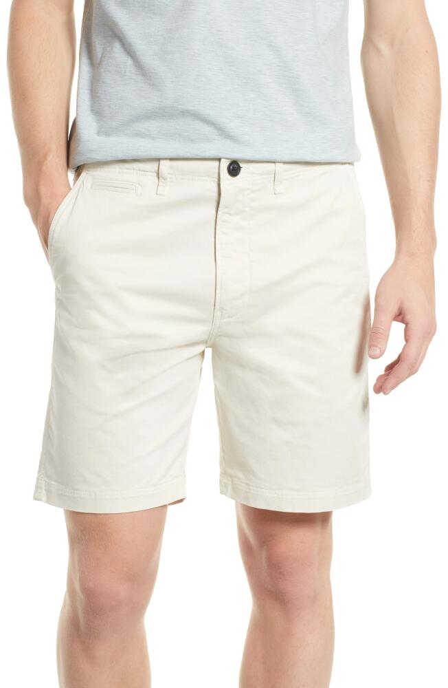 Billy Reid Men's Cotton Blend Chino Shorts in Eggshell Cover