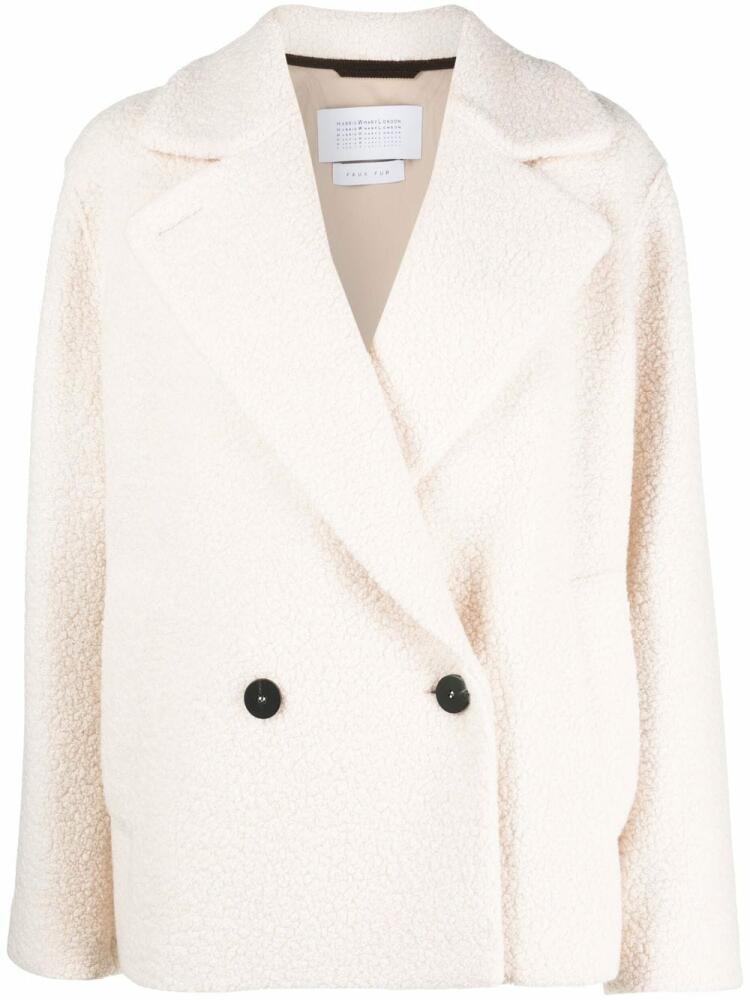 Harris Wharf London double-breasted fitted coat - Neutrals Cover