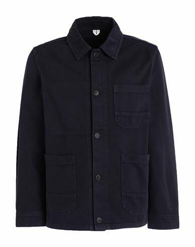 Arket Man Shirt Midnight blue Cotton Cover