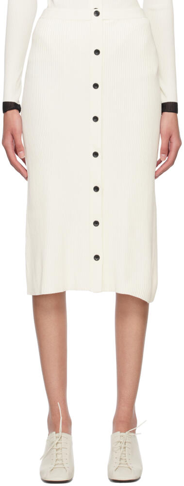 Proenza Schouler Off-White Proenza Schouler White Label Button Midi Skirt Cover