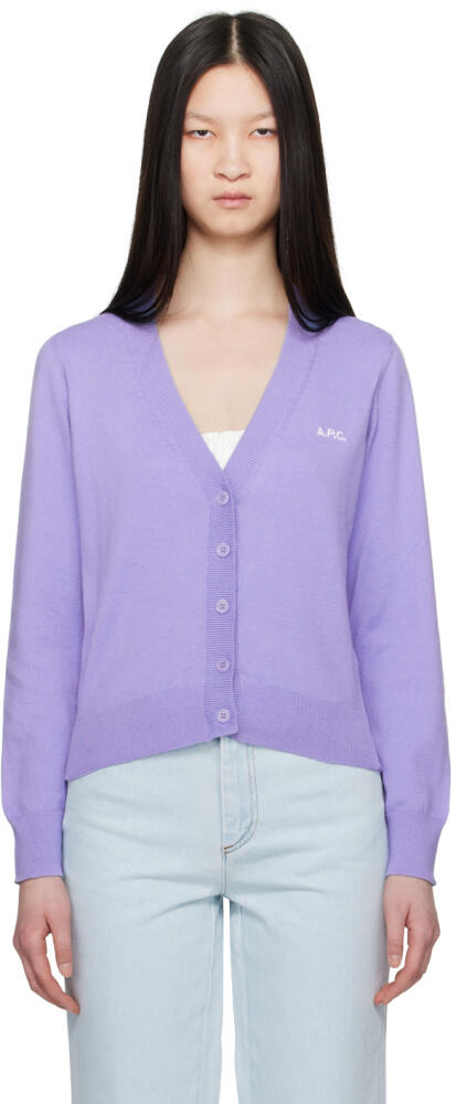 A.P.C. Purple Bee Cardigan Cover