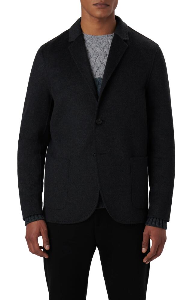 Bugatchi Wool Blend Double Button Blazer in Anthracite Cover