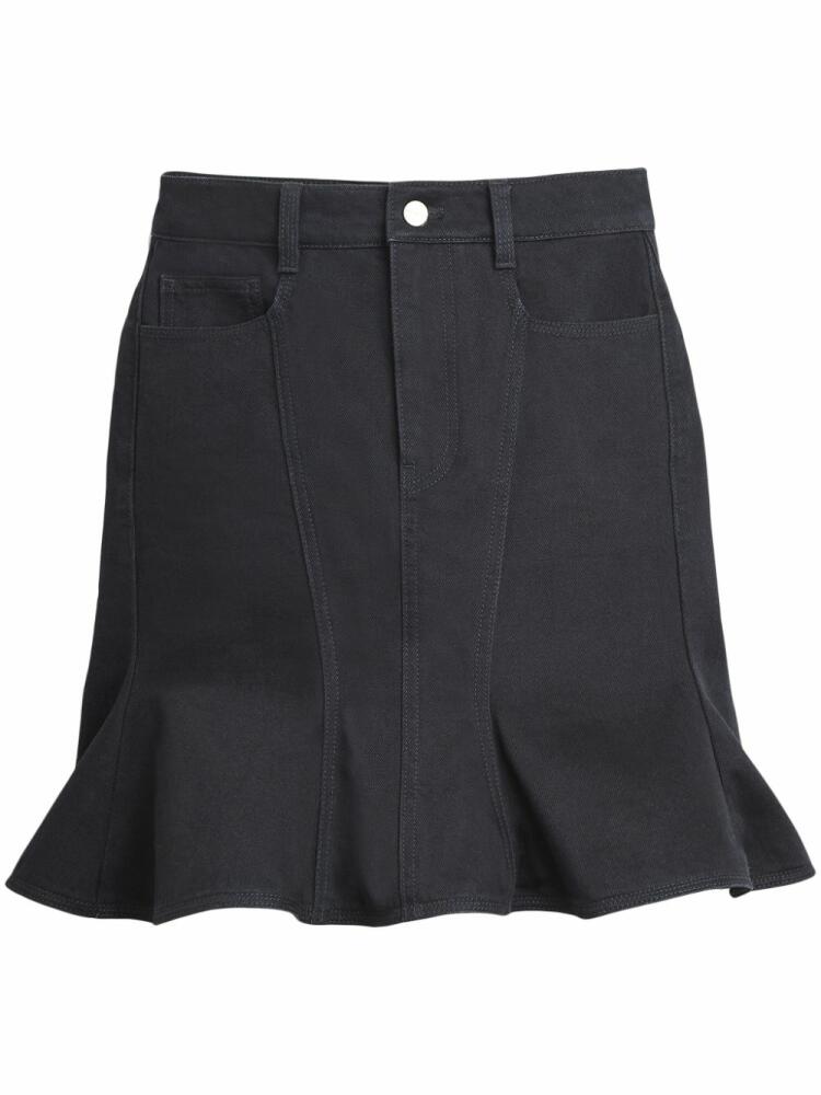 Marc Jacobs Fluted denim miniskirt - Black Cover