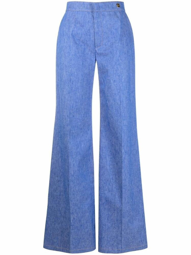 Câllas Milano Jane high-waist flared trousers - Blue Cover