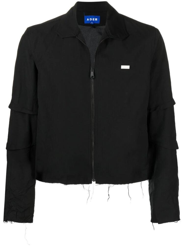 Ader Error logo-patch zip-up jacket - Black Cover