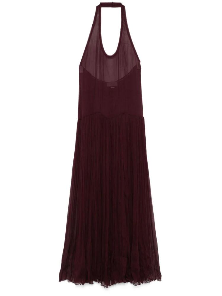 Atu Body Couture silk maxi dress - Purple Cover