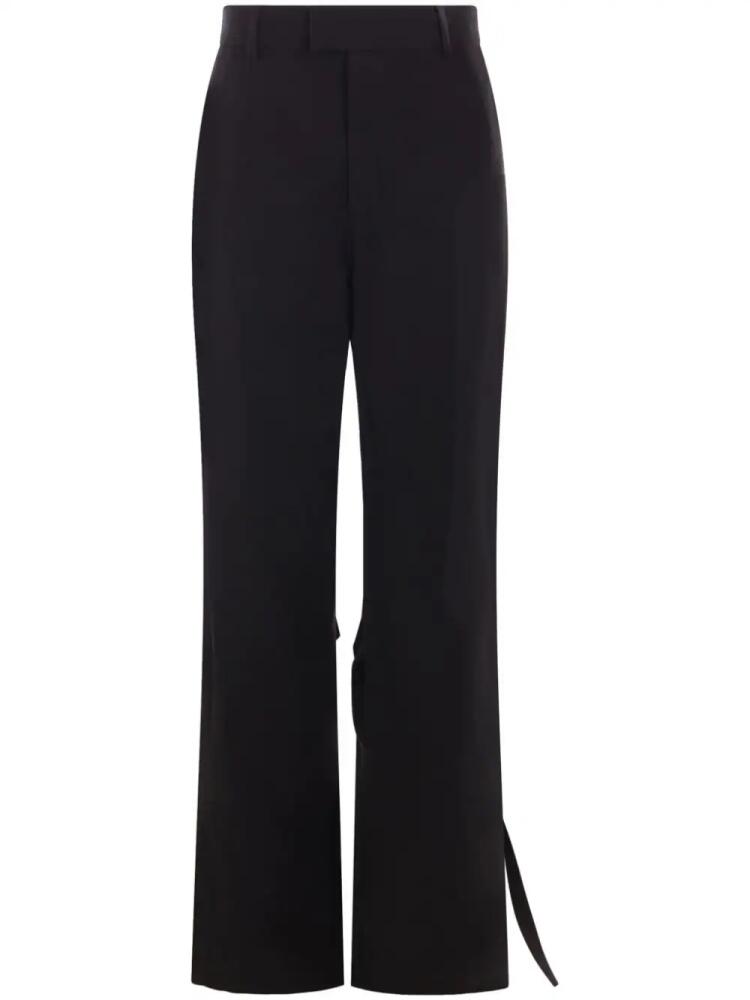 Ann Demeulemeester Aude layered-design trousers - Black Cover