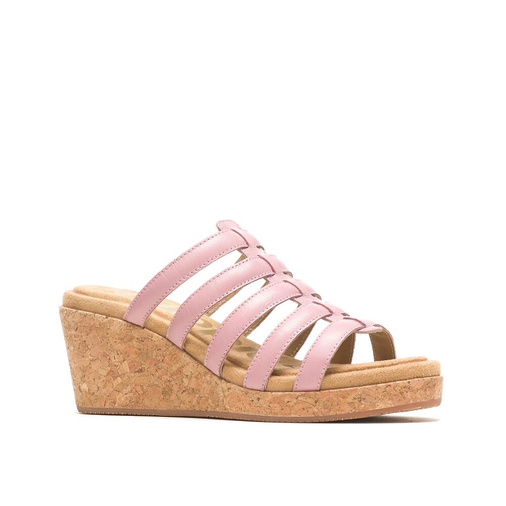 Hush Puppies Willow Fisherman Wedge Sandal | Women's | Fuchsia Cover