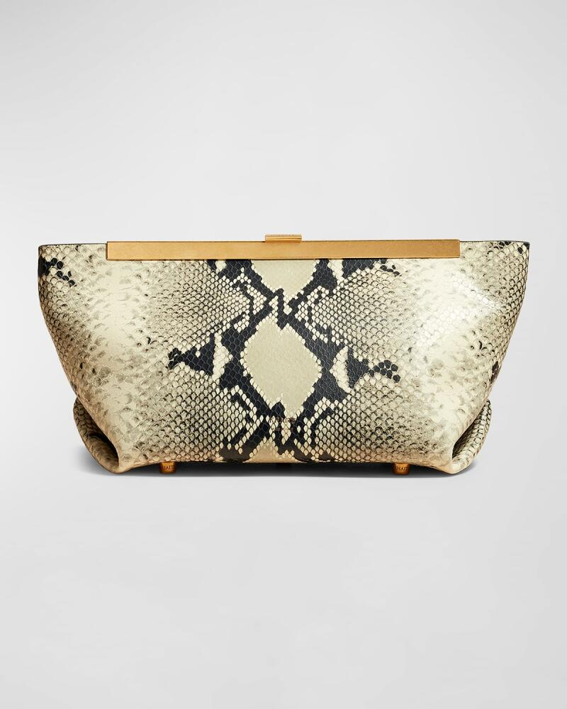 Khaite Aimee Python-Embossed Clutch Bag Cover