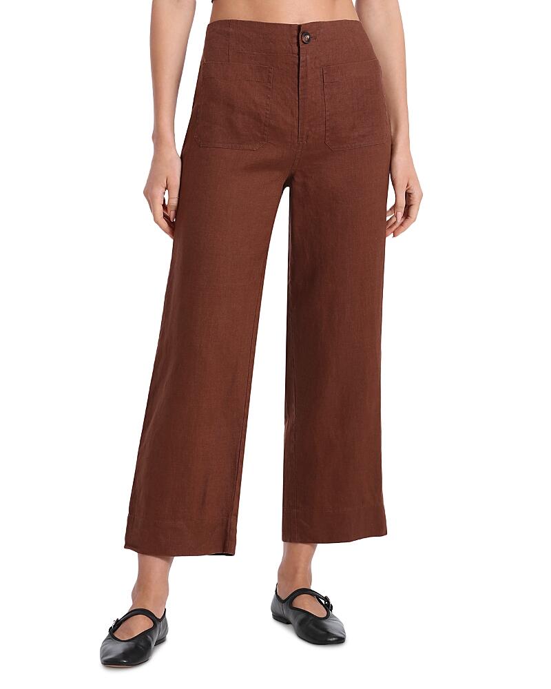 Bagatelle Linen Wide Leg Cropped Pants Cover