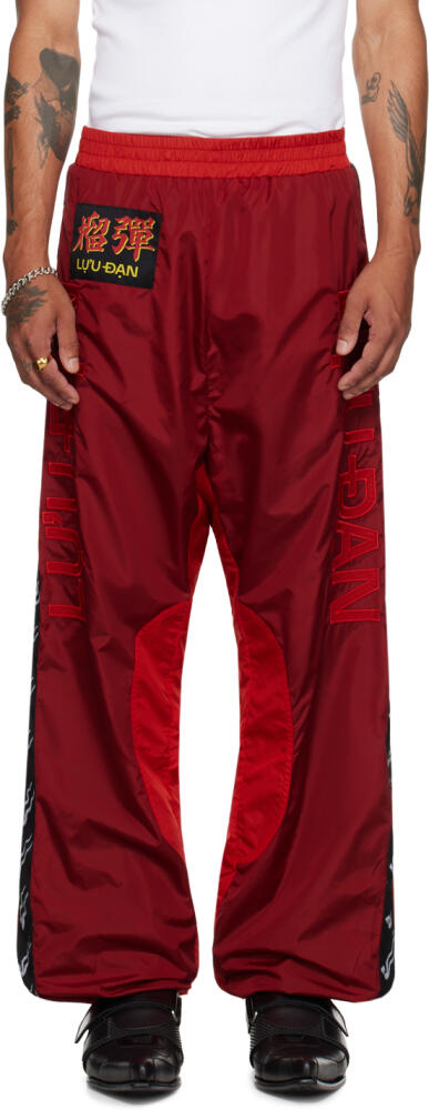 LU'U DAN Red L-D Track Pants Cover