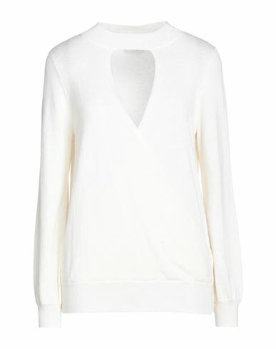 Diana Gallesi Woman Sweater Ivory Viscose, Wool, Polyamide, Silk, Cashmere Cover