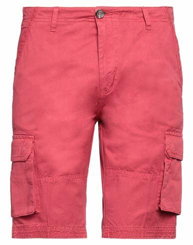 Fred Mello Man Shorts & Bermuda Shorts Red Cotton Cover