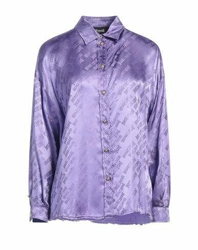 Just Cavalli Woman Shirt Purple Viscose Cover