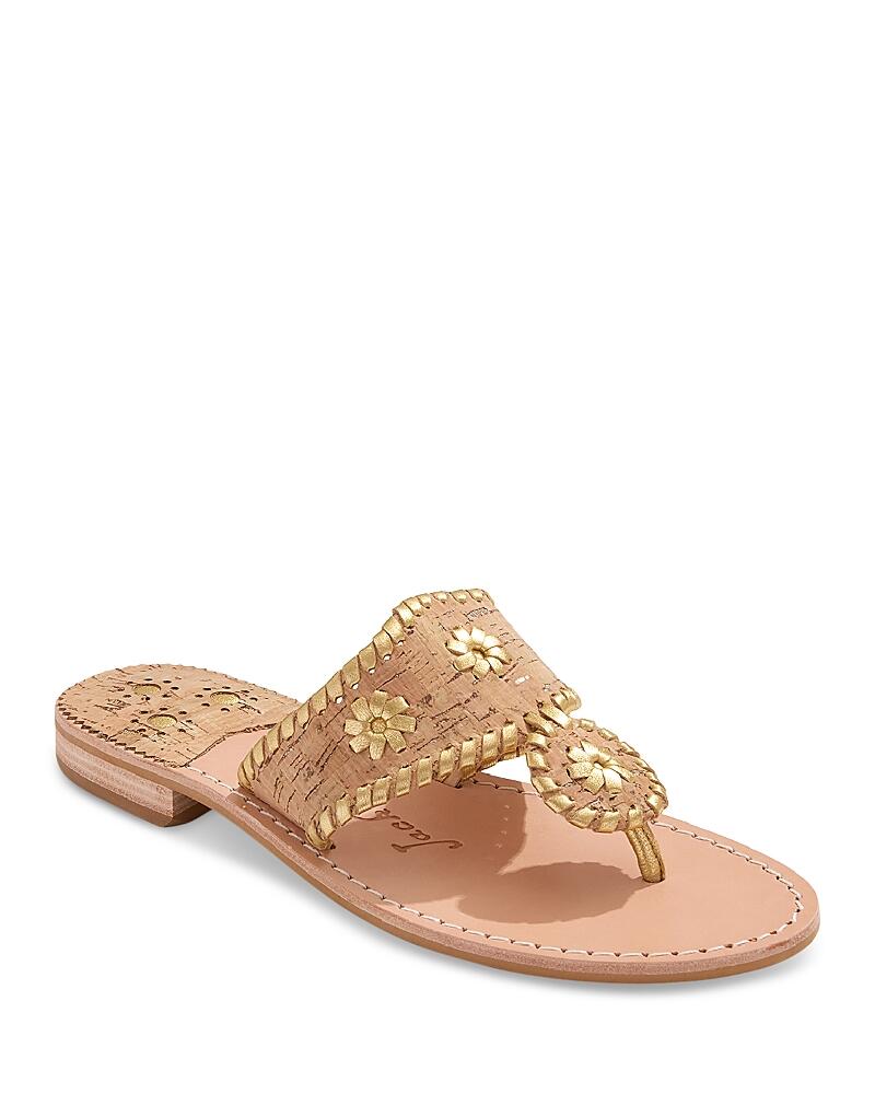 Jack Rogers Women's Jacks Whipstitch Slip On Thong Slide Sandals Cover