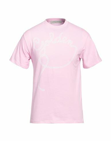 Golden Goose Man T-shirt Pink Cotton Cover