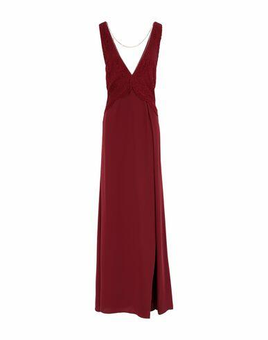 Patrizia Pepe Sera Woman Maxi dress Burgundy Polyester, Viscose, Polyamide, Metal, Cotton Cover