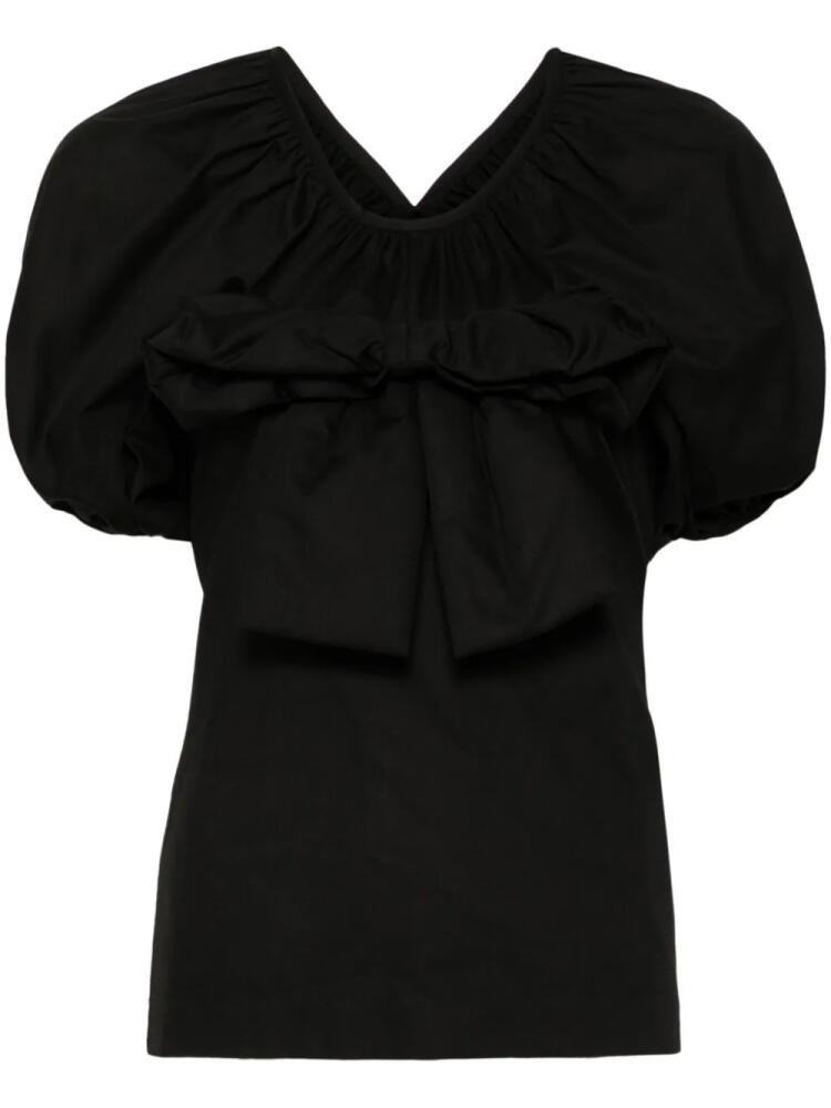 Comme des Garçons TAO short-puff-sleeves blouse - Black Cover