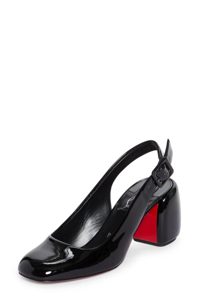 Christian Louboutin Minny Slingback Pump in Black Cover