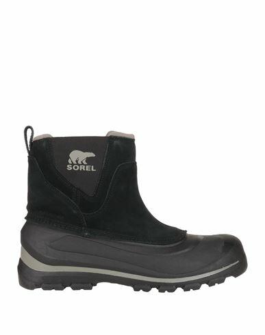 Sorel Buxton Pull On Man Ankle boots Black Leather, Textile fibers Cover