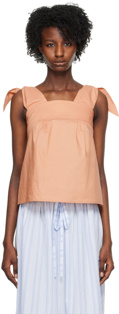 See by Chloé Pink Self-Tie Tank Top Cover