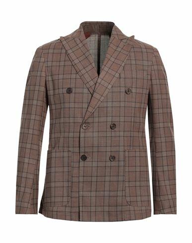 Takeshy Kurosawa Man Blazer Brown Polyester, Viscose Cover