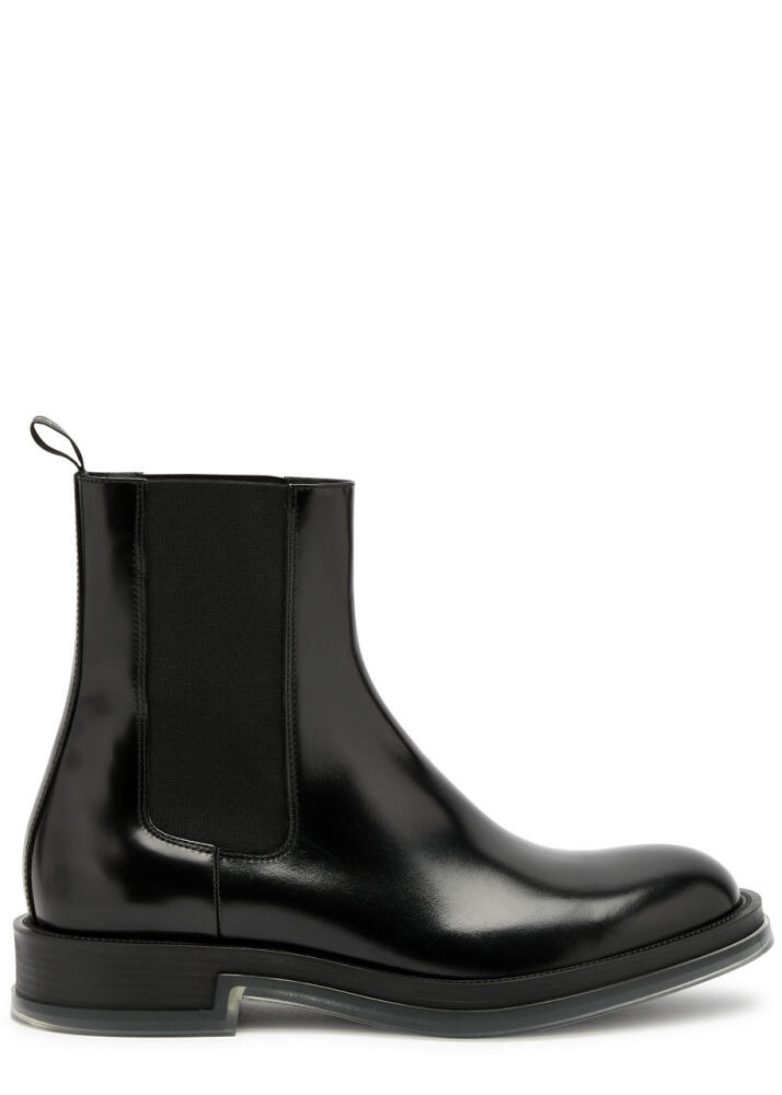 Alexander Mcqueen Leather Chelsea Boots - Black Cover