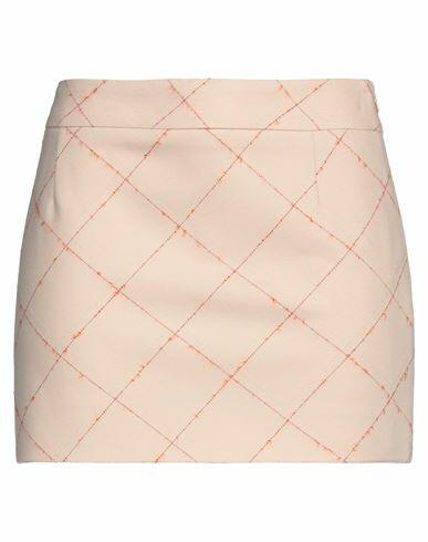 Bcbgmaxazria Woman Mini skirt Blush Virgin Wool, Mohair wool, Polyamide Cover