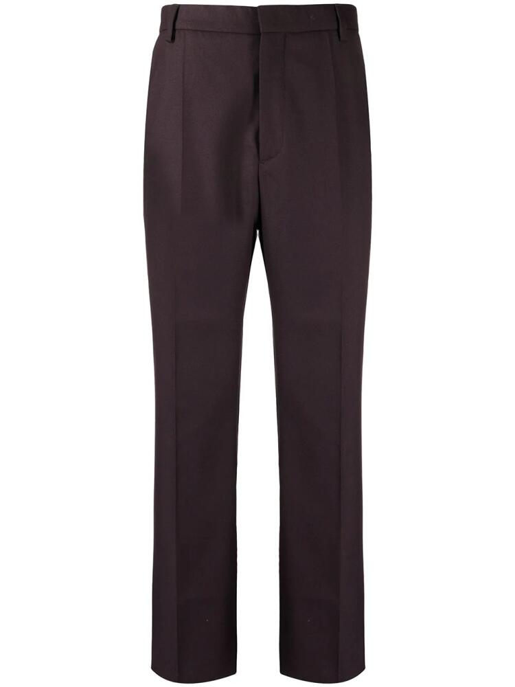 Nanushka Jun twill straight-leg trousers - Purple Cover