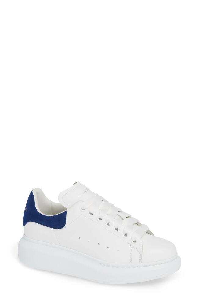 Alexander McQueen Oversized Sneaker in White/Paris Blue Cover