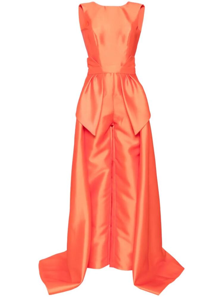 Saiid Kobeisy Mikado detachable overskirt jumpsuit - Orange Cover