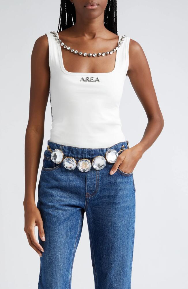 Area Nameplate Tank in Whipped White Cover