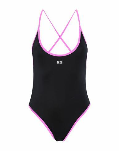 Gcds Woman One-piece swimsuit Black Polyamide, Elastane Cover