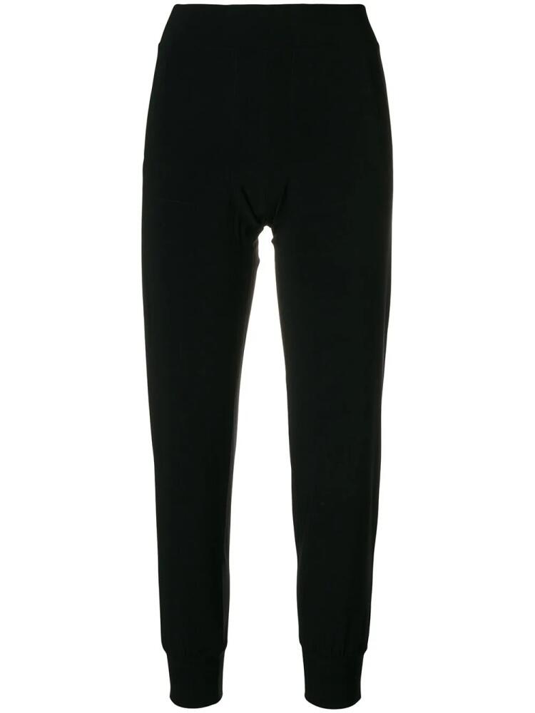 Norma Kamali cropped track pants - Black Cover