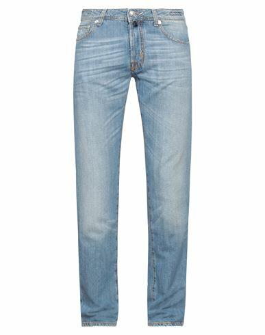 Jacob Cohёn Man Jeans Blue Cotton, Linen Cover