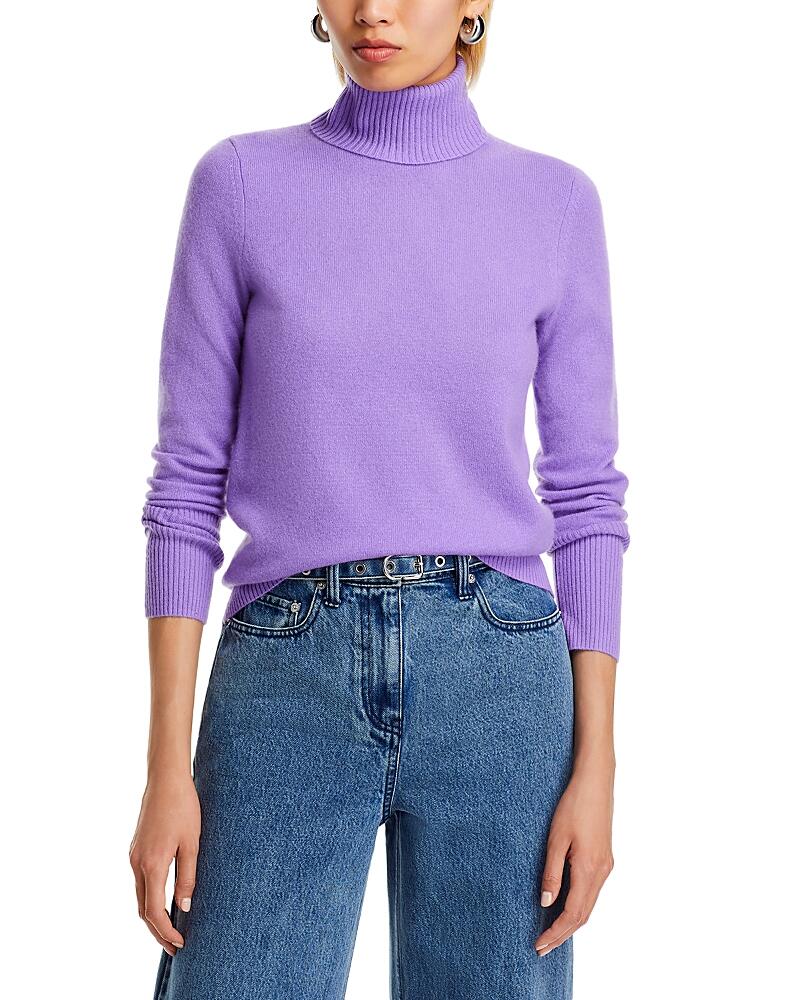 Aqua Cashmere Turtleneck Cashmere Sweater - Exclusive Cover