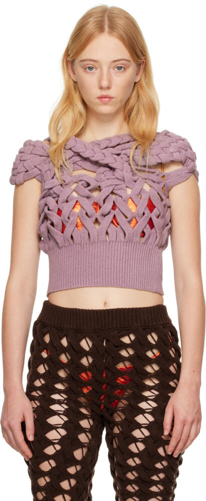 Isa Boulder SSENSE Exclusive Purple Chunky Tank Top Cover