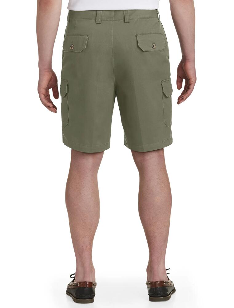 Harbor Bay by DXL Continuous Comfort Cargo Shorts in Olive Cover