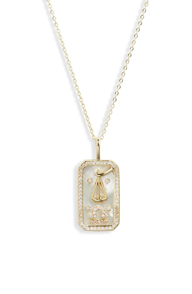 Melinda Maria Zodiac Pendant Necklace in Gold-Libra Cover