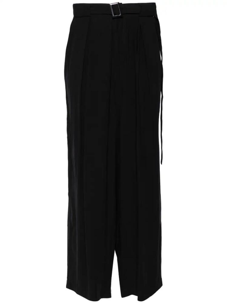 LGN LOUIS GABRIEL NOUCHI belted wide-leg trousers - Black Cover