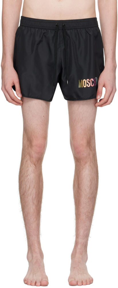 Moschino Black Three-Pocket Swim Shorts Cover