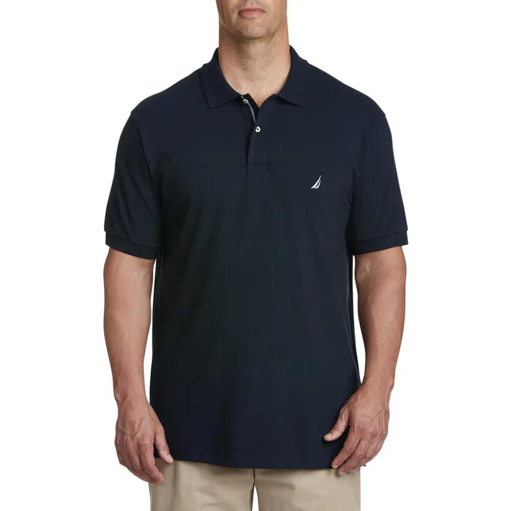 Nautica Stretch Piqué Polo Shirt in Navy Cover