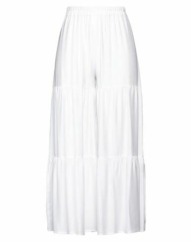 Rossopuro Woman Pants White Viscose Cover