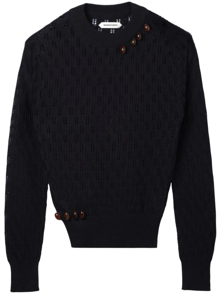 Namacheko Nissan crew-neck jumper - Black Cover