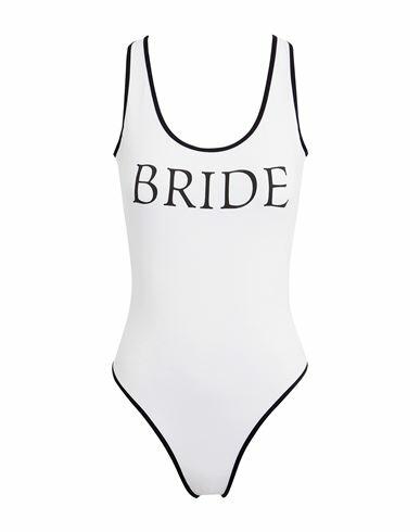 8 By Yoox Bride One Piece Swimsuit Woman One-piece swimsuit White Recycled polyamide, Elastane Cover