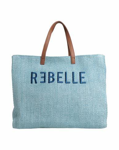 Rǝbelle Woman Handbag Sky blue Cotton, Polypropylene Cover