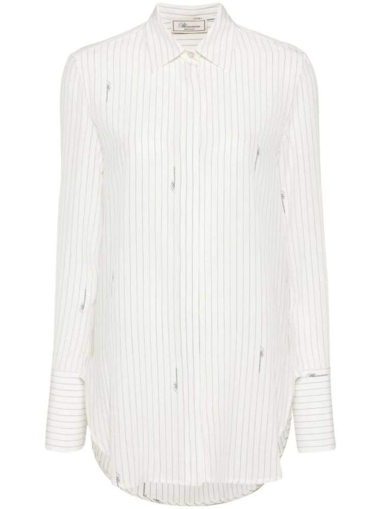 Blumarine pinstriped shirt - White Cover